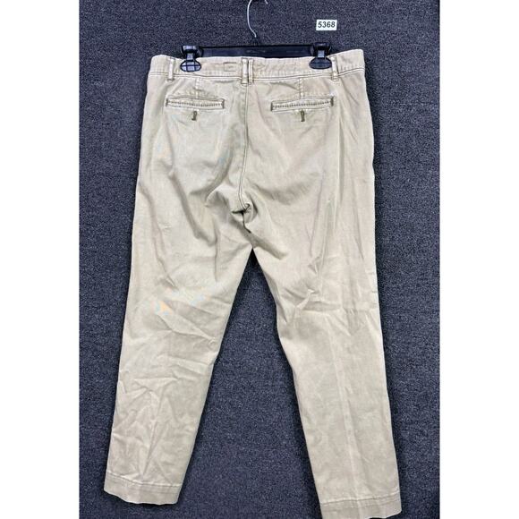 Pilcro and the Letterpress Hyphen Ankle Pants Womens Size 29 Olive Green Stretch - Picture 2 of 8